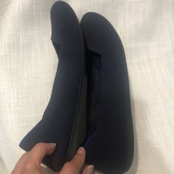 Rothy’s The Flat Round Toe Size 9 Navy Solid - Picture 5 of 10